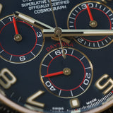 Rolex Daytona Blue Arabic Racing Dial, LC100, Erstkaufrechnung, Ref. 116518, 05-2017, B+P