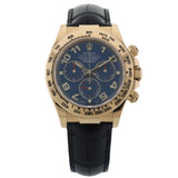 Rolex Daytona Blue Arabic Racing Dial, LC100, Erstkaufrechnung, Ref. 116518, 05-2017, B+P
