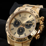 Rolex Daytona Cosmograph, Gelbgold, Gold Dial, Ref. 116508, 2022, B+P