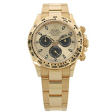 Rolex Daytona Cosmograph, Gelbgold, Gold Dial, Ref. 116508, 2022, B+P