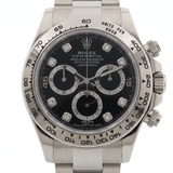 Rolex Daytona Cosmograph, Weißgold, Black Diamond Dial, LC100, Ref. 116509, 2021, B+P
