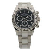 Rolex Daytona Cosmograph, Weißgold, Black Diamond Dial, LC100, Ref. 116509, 2021, B+P