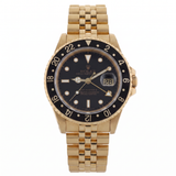 Rolex GMT Master II, Gelbgold, Jubilee, E-Serie, LC100, Ref. 16718, 02-1992, B+P