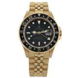 Rolex GMT Master II, Gelbgold, Jubilee, E-Serie, LC100, Ref. 16718, 02-1992, B+P