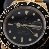 Rolex GMT Master II, Gelbgold, Jubilee, E-Serie, LC100, Ref. 16718, 02-1992, B+P