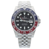 Rolex GMT Master II, "Batman", Jubilee, Ref. 126710BLNR, B+P