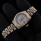 Rolex Lady Datejust 26, Stahl/Gelbgold, Rolex Service 2021, Ref. 69173, 1987, mit Box
