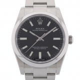 Rolex Oyster Perpetual 34, Black Dial, Oyster, Ref. 124200, 2024, B+P