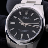 Rolex Oyster Perpetual 34, Black Dial, Oyster, Ref. 124200, 2024, B+P