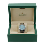 Rolex Oyster Perpetual 36, "Tiffany" Dial, Edelstahl, Ref. 126000, 2024, B+P