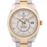Rolex Sky-Dweller, White Dial, Stahl/Gold, 42mm, Ref. 336933, 08-2023, B+P