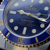 Rolex Submariner, bicolor, blue dial, Ref. 116613LB, 2020\DE, B+P