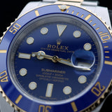 Rolex Submariner, bicolor, blue dial, Ref. 116613LB, 2020\DE, B+P