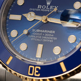 Rolex Submariner Date, "Bluesy", Stahl/Gelbgold, LC100, Ref. 126613LB, 09-2025, B+P