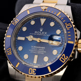 Rolex Submariner Date, "Bluesy", Stahl/Gelbgold, LC100, Ref. 126613LB, 09-2025, B+P