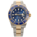 Rolex Submariner Date, "Bluesy", Stahl/Gelbgold, LC100, Ref. 126613LB, 09-2025, B+P