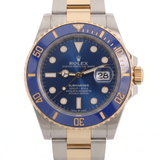 Rolex Submariner Date, "Bluesy", Stahl/Gelbgold, LC100, Ref. 126613LB, 09-2025, B+P