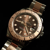Rolex Yachtmaster 37, Chocolate Dial, LC100, Ref. 268621, 2018, B+P