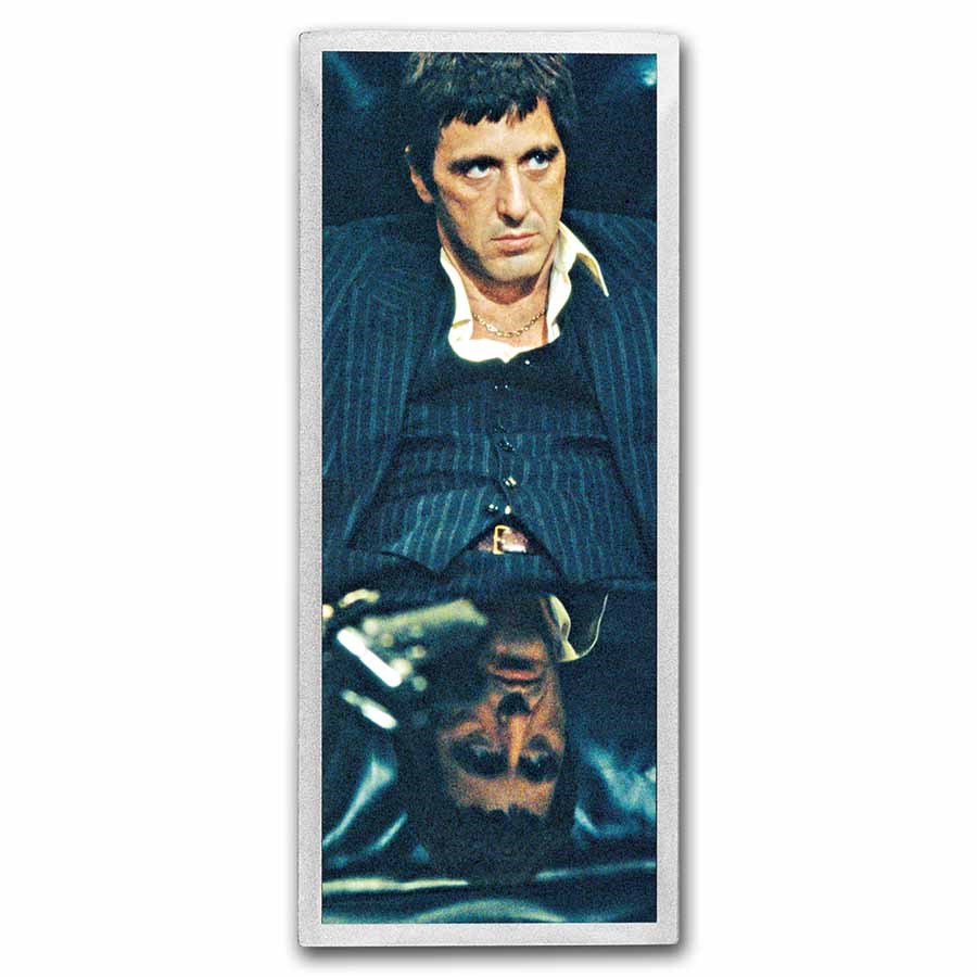 4oz Silver Bar Scarface 40th Anniversary Colorized – US Marc