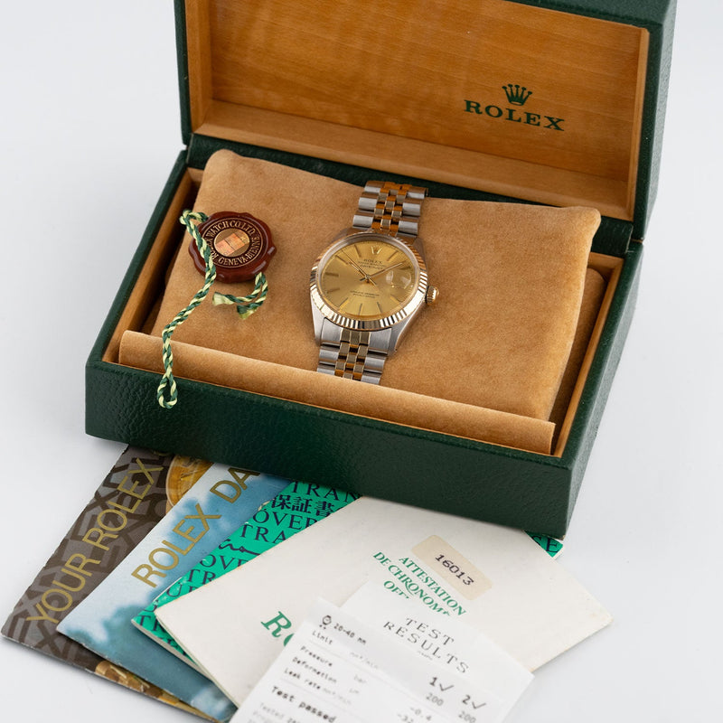 Datejust 36mm Golden Dial 1985 - 16013