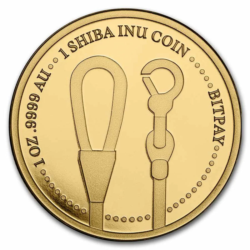 1 oz Gold Round - Shiba Inu