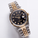 Datejust 36mm Black Diamond Dial 1989 - 16233