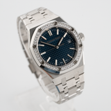 Royal Oak 37mm Blue Dial Diamond Bezel Unworn LC100 2026 - 15551ST.ZZ.1356ST.05