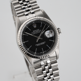 Datejust 36mm Black Dial 1991 - 16234