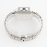 Santos de Cartier Blue Dial Diamond Bezel - W4SA0006