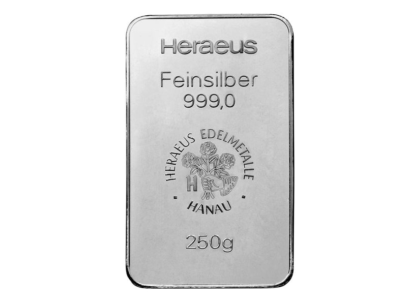 250g silver bar (Argor Heraeus)