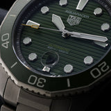 TAG Heuer Aquaracer 300M, Professional, Green, LC100, Erstkaufrechnung, Ref. WBP208B.BF0631, 03-2023, B+P