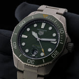 TAG Heuer Aquaracer 300M, Professional, Green, LC100, Erstkaufrechnung, Ref. WBP208B.BF0631, 03-2023, B+P