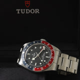 Tudor Black Bay GMT, "Pepsi", Edelstahl, Ref. 79830RB, 2021, B+P