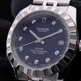 Tudor Classic Date, Blue Diamond Dial, 38mm, Ref. 21010, 09-2015, B+P