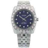 Tudor Classic Date, Blue Diamond Dial, 38mm, Ref. 21010, 09-2015, B+P