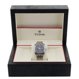 Tudor Classic Date, Blue Diamond Dial, 38mm, Ref. 21010, 09-2015, B+P