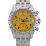 Tudor Prince Date Chronograph, Yellow, Stahl- & Lederband, Rolex-Rückdeckel/- Krone, Ref. 79280, 03-1998, B+P