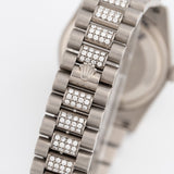 Day-Date 36mm Blue Dial Factory Diamond Setting White Gold - 118389
