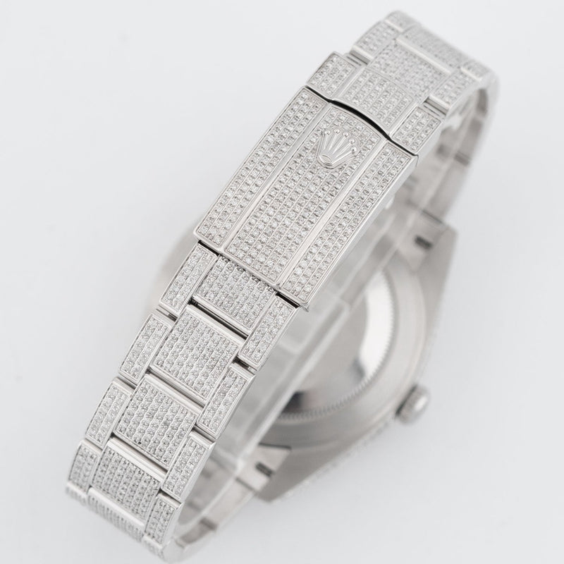 Datejust 41mm Iced Out Diamond Setting Roman Dial Oyster 2023 - 126300