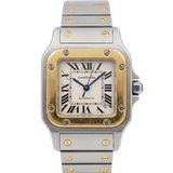 Cartier Santos Galbée W20057C4 Small 18K Gelbgold/Stahl (Automatik)