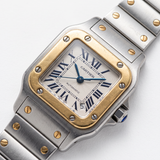 Cartier Santos Galbée W20057C4 Small 18K Gelbgold/Stahl (Automatik)