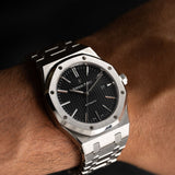 Royal Oak Black Dial 2016 - 15400ST.OO.1220ST.01