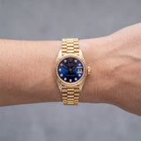 Lady Datejust 26mm Blue Diamond Dial 1990 - 69178