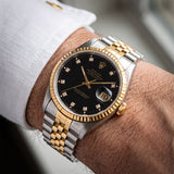 Datejust 36mm Black Diamond Dial 1991 - 16233