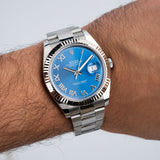 Datejust 41 Azzurro Dial Unworn 2026 Oyster - 126334
