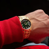 Day-Date 36mm Green Ombre Baguette Diamond Dial 2020 - 128238
