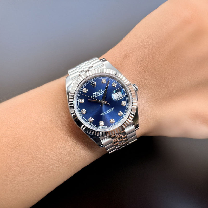 Datejust 41mm Blue Diamond Dial 2017 Jubilee - 126334