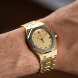Rare Dual Tone White Gold 18K Yellow Gold - 6023AC