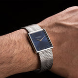 Rectangular White Gold Rare Blue Enamel Dial 1978 - 3599