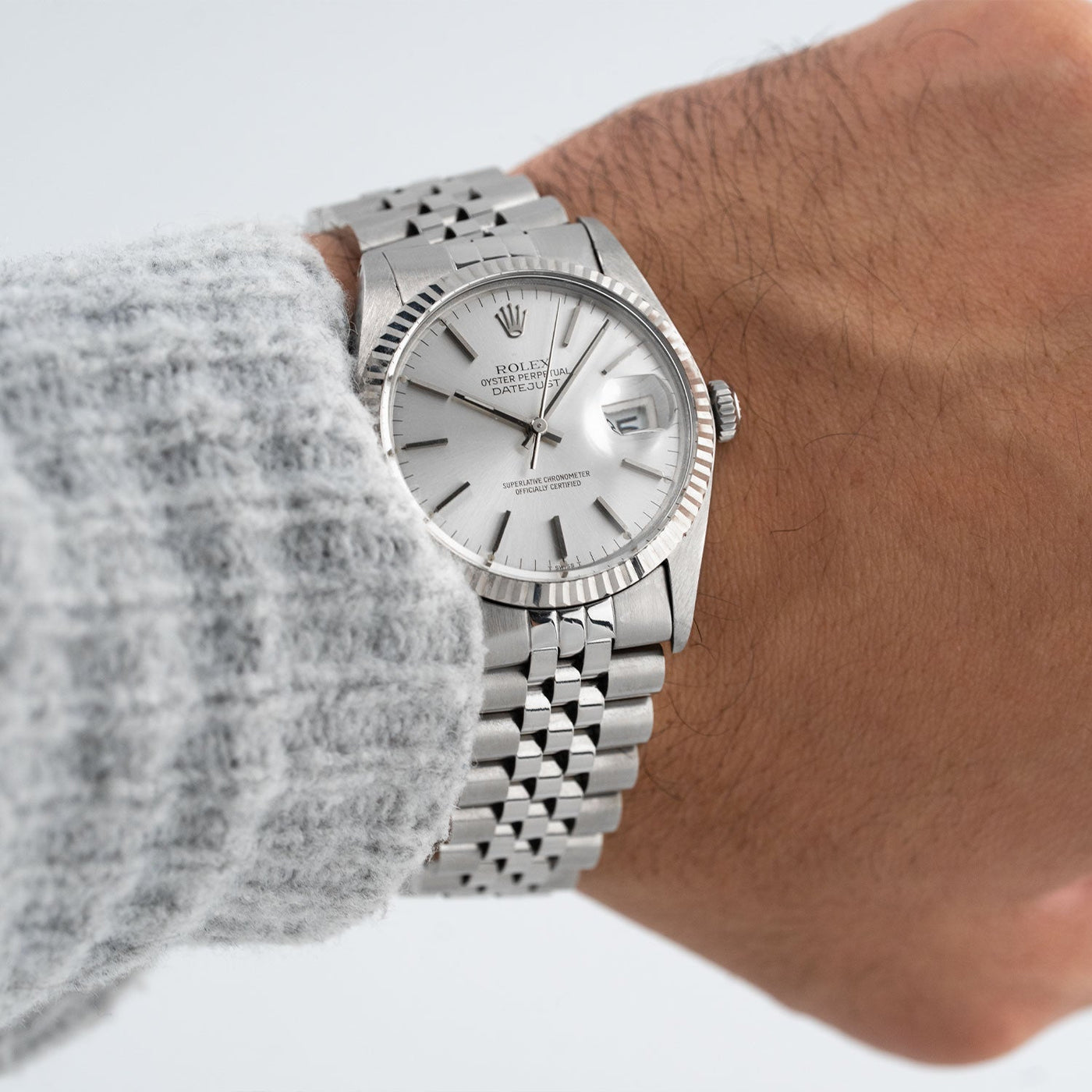 h*1様 ROLEX Caliber シルバー 手巻き時計 Datejust 36mm Silver Dial 1980 - 16014